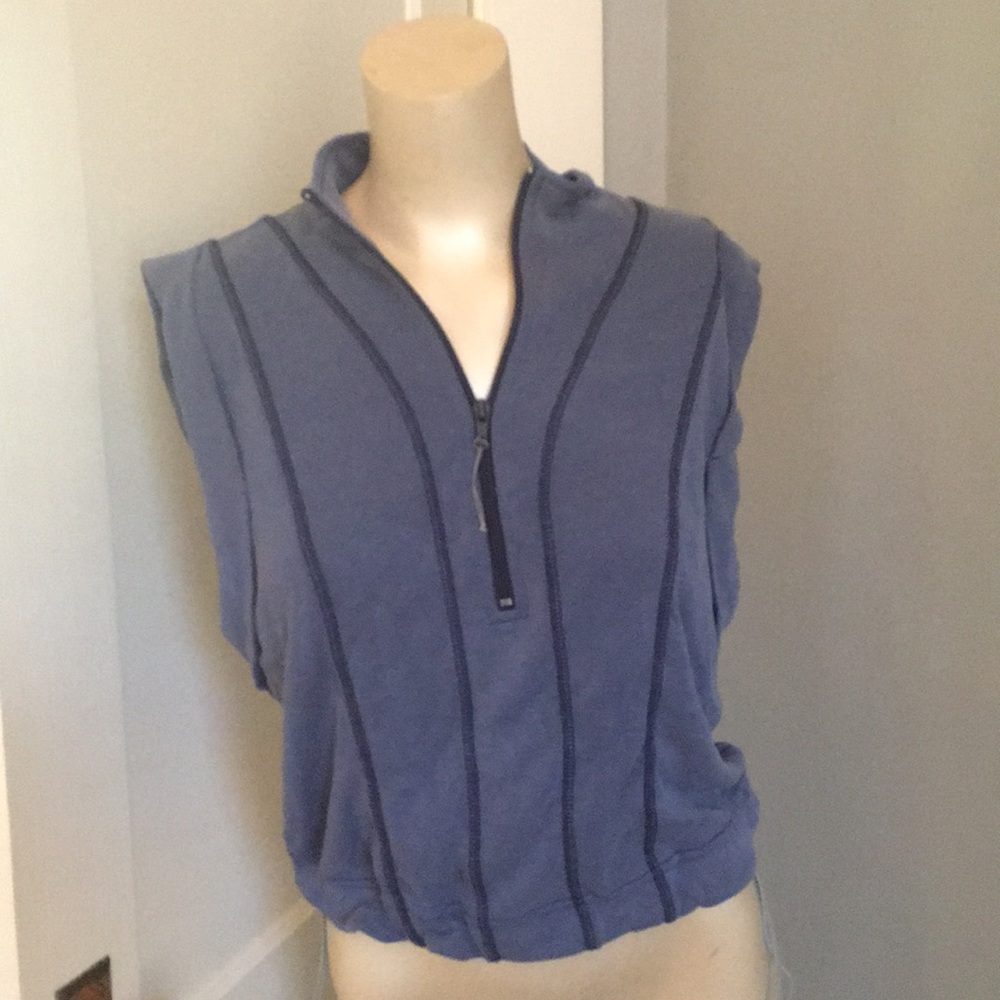 Free people movement sleeveless‎ 3/4 zip. NWOT